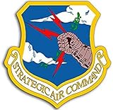 Shield Shaped USAF Strategic Air Command Sticker (air Force Military)