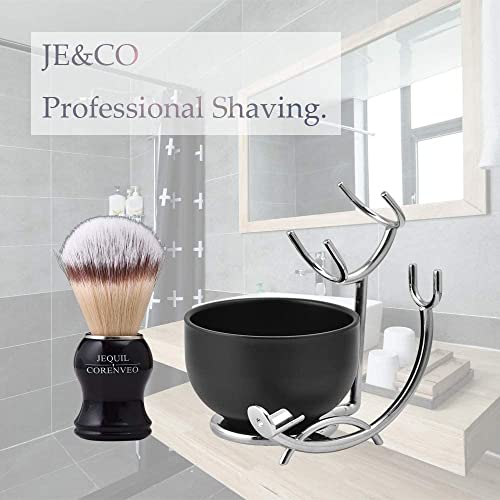 Deluxe Shaving Kit For Men, 3 In 1 Shaving Set Includes Shaving Brush, Shaving Bowl, Razor & Brush Holder #TOP5