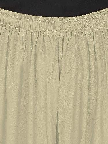 Image of Fancy Star Women Super-Combed Cotton and Rayon Solid Full Length Regular Palazzo