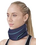 BETOVIN Nackenbandage für Alltag & Reise, Sanfte Unterstützung beim Sitzen und Schlafen(Dunkelblau, M)