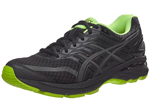 ASICS Men's Mens GT-2000 5 Lite-Show Athletic Shoe, Black/Safety Yellow/Reflective, 9 Medium US