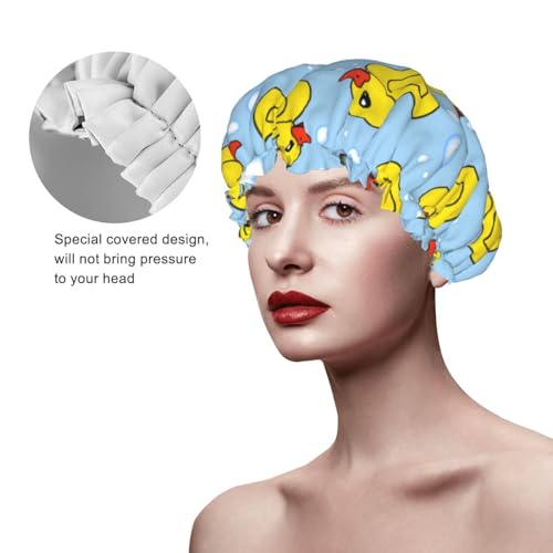 Bonnet de cheveux imperméable double couche pour éviter les frisottis - 5