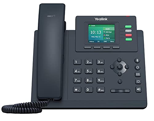 Yealink T33G IP Phone, 4 VoIP Accounts. 2.4-Inch Color Display. Dual-Port Gigabit Ethernet, 802.3af PoE, Power Adapter Not Included (SIP-T33G) (Renewed)