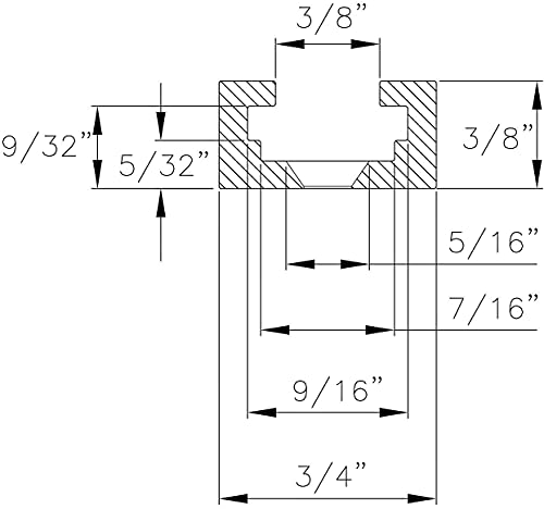 Profil en T universel POWERTEC 71493 en aluminium de 61 cm avec kit d'intersection - 8
