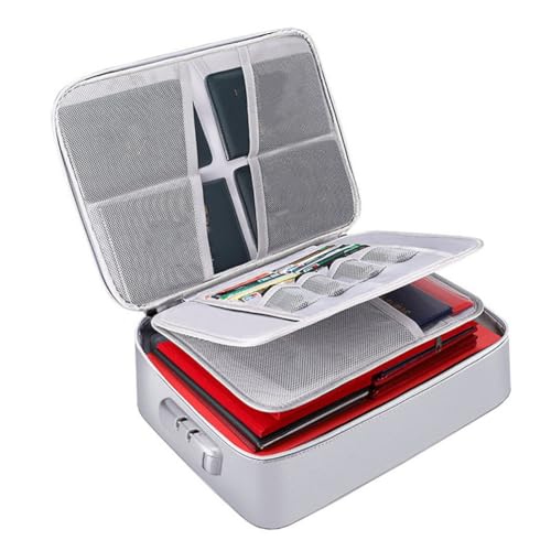 Bolsa de almacenamiento de documentos grandes archivador impermeable para oficina y hogar