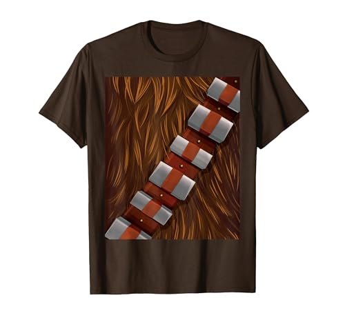 Star Wars Chewbacca Halloween Costume T-Shirt, Men, Brown, Medium