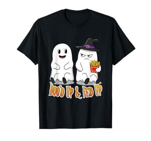 Boo'd Up & Stud Up - Funny Halloween Ghost Couple Maglietta