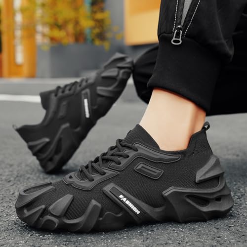 Men's Dazzling Fashion Sneakers - Mesh Sock Design, Breathable Walking & Workout Running Shoes with Cushion2
