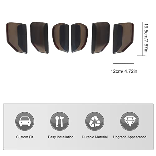 Image of JeCar Smoked Tail Light Cover Trim Guards for 2015 2016 2017 Ford Mustang Exterior Decoration Accessoreis