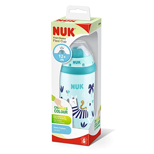 NUK Copo Com Canudo Flexi Cup Muda De Cor 300Ml - Azul
