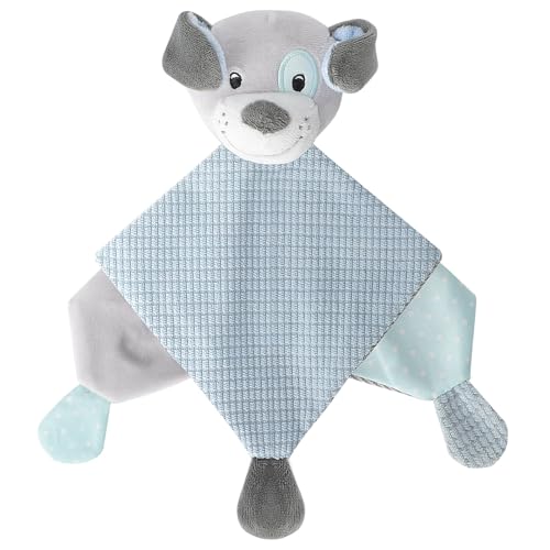 Image of Amrcbb Baby Loveys Puppy Cozy Plush Sensor Security Nursery Blanket Soft Snuggle Stuffed Animals Dog Lovies Neutral Presents for Newborns Infant Baby Girl Unisex Toddler