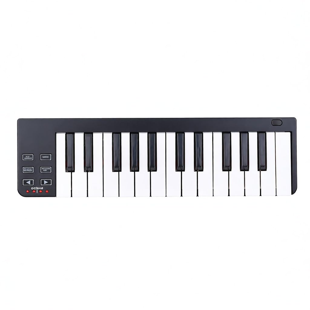 Teclado controlador MIDI USB portátil Easykey 25 compatible con y OSX admite conexión en caliente uso sin