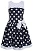 Bonnie Jean Girls Nautical Easter Navy/White Polka Dot Dress, 4 - 16