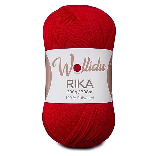 Filato Wollidu Rika 300 g Rosso