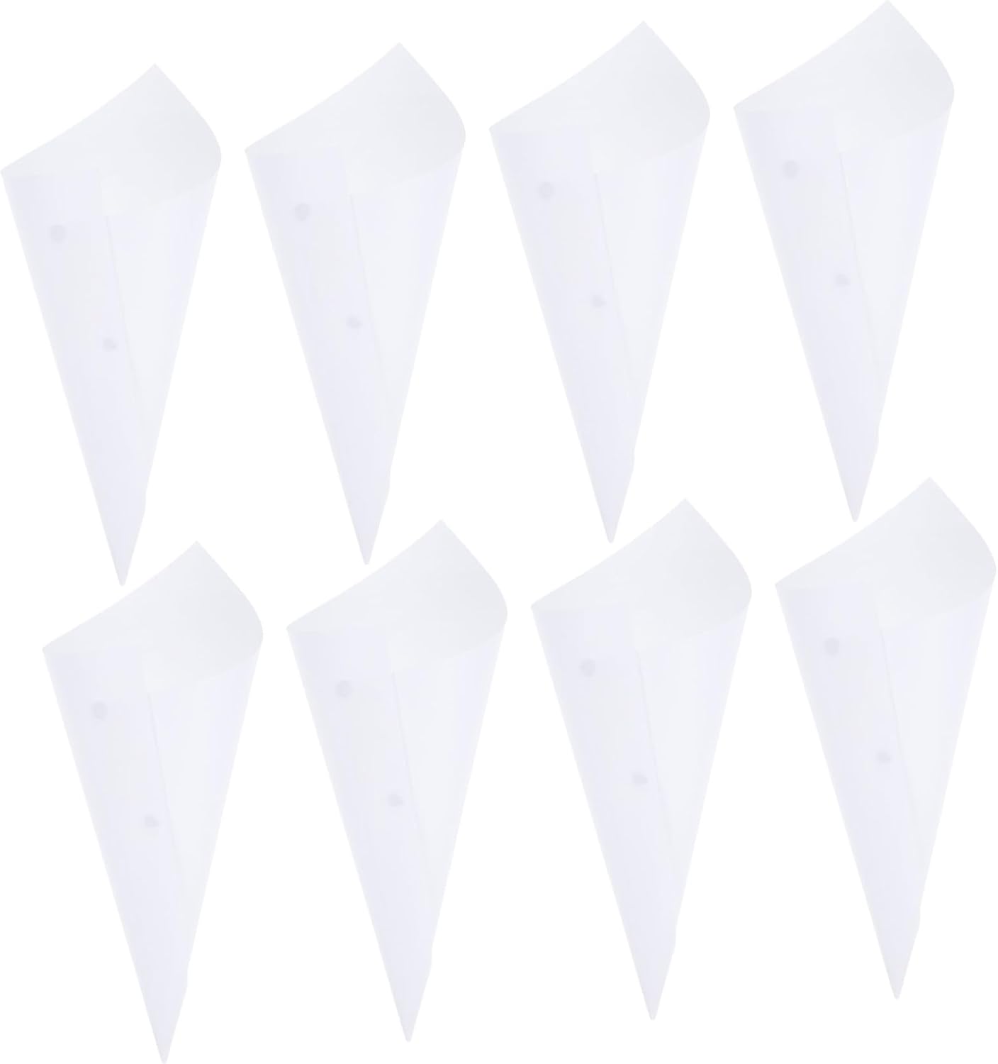 HOMSFOU 50pcs Wedding Confetti Petal Paper Cones Blank Kraft Paper Cones for Parties Showers and Celebrations Confetti Holders for Vintage and Themes