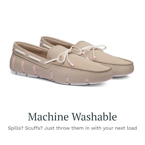Image of SWIMS Braided Lace Loafer for Men, Breathable Slip On Water Friendly Driving Shoe, Lightweight Mesh Upper, Drainage Sole