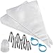 Winfred 100 Pcs Poches à Douille Jetable, Kit de Poches à Douille en Plastique pour Glaçage et Décoration de Gâteau Pâtisserie Sucre ZC-Biaohuataozhuang1