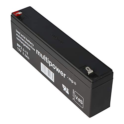 Multipower MP2.2-12 Blei Akku, 4,8mm Faston Stecker MP2,2-12 Cover