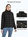 ZSHOW Women's Winter Coat Lightweight Packable Puffer Jacket Windproof Bubble Coat (Black,XL)