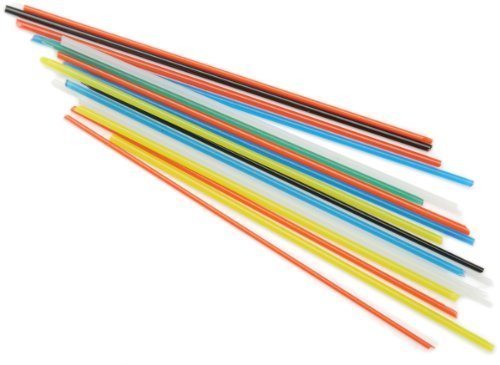 Fuseworks Glass Stringers 5.5-inch 18/Pkg-Black and White by Diamond Tech Crafts