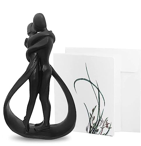 Escultura Moderna de Pareja en Resina para Decoración