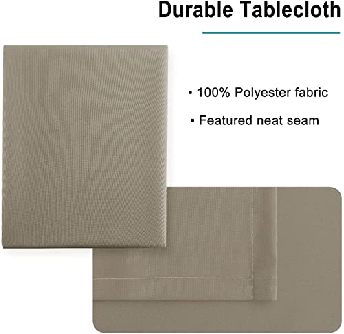 Image of Microfiber Satin Dining Table Cover | Plain, Smooth & Durable Tablecloth | Elegant & Easy-Care Fabric for Dining & Home Decor | 100 cm x 150 cm | Grey