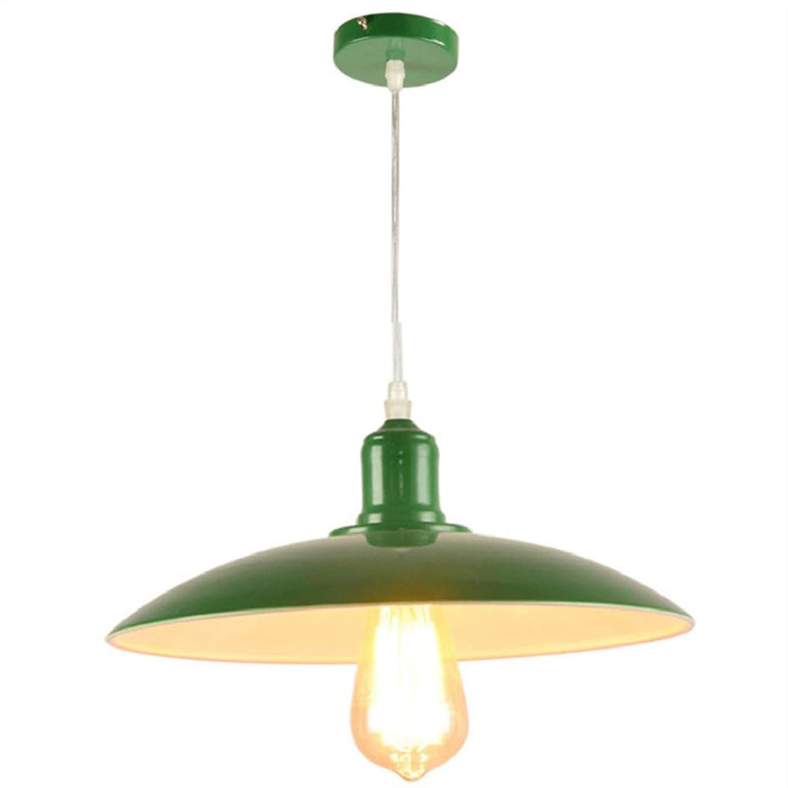 YGZPALH American Industrial Pendant Lamp Wrought Iron Lamp Shade Bar Counter Light