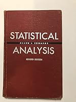 Statistical Analysis: Revised Edition B001RD5E5A Book Cover