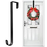 ZADAFINA クリスマス リース フック お正月 飾り リース ドアフック ドアハンガー クリスマスリース ドア吊り 花輪フック ドア掛け用 金属フック 帽子掛け 服 帽子 ネクタイタオル 傘 バッグ 取付け簡単 工具不要 省スペース 玄関 小物 クリスマス 飾り
