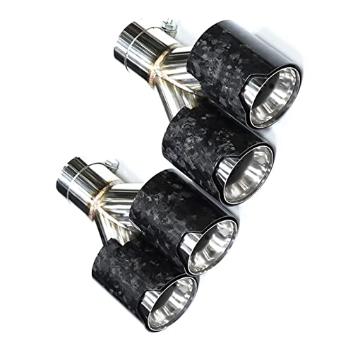Embout d'échappement carbone forgé double sortie pour look sport en rasso