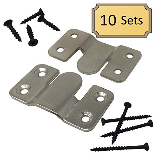 Interlocking Z Clips for Flush Mounting Pictures, Head Boards, & Wall Panels - 10 Sets - Thumbnail 2