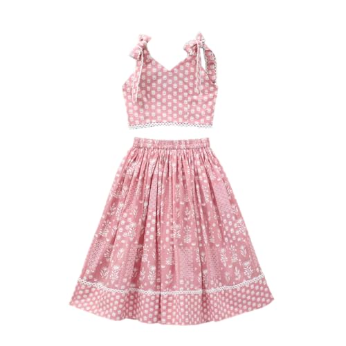 Girls Wedding Ethnic Western Wear Rayon Printed Readymade Traditional Crop