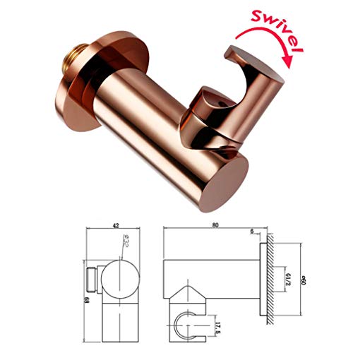 Robinets de douche design or rose pour rénover une salle de bains moderne - 5