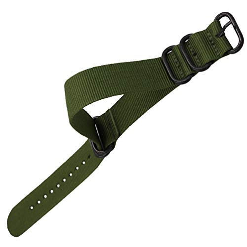 NICERIO Pulseira de relógio de nylon – 22 mm/24 mm Pulseira de reposição para relógio de pulso ajust