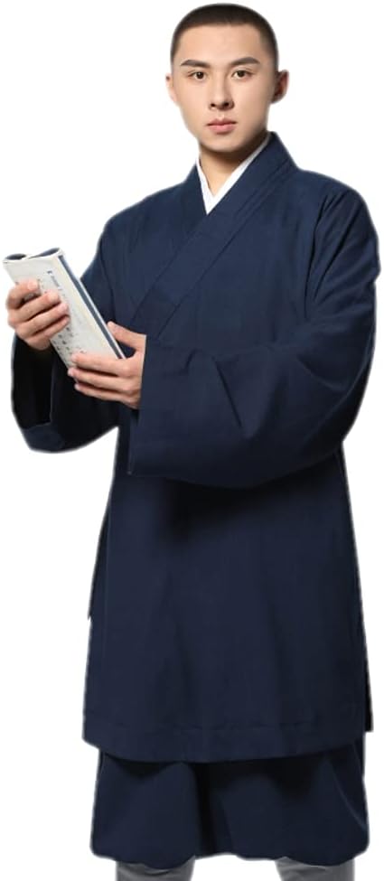 QIEZI Men Traditional Loose Fit Yoga Taichi Kungfu Suits