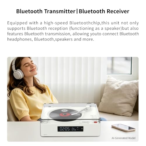 TOMASHI Portable CD Player with Bluetooth, Speakers, USB &TF Card Playback by TOMASHI - Used condition - Image 4