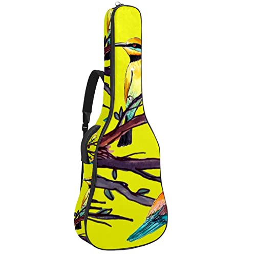 Housse imperméable pour guitare acoustique avec double bandoulière et poche Motif citron jaune, Multicolore 10., 42.9×16… - Les Beatles, Paul McCartney, John Lennon, RIngo Starr, George Harrison Housse imperméable pour guitare acoustique avec double bandoulière et poche Motif citron jaune, Multicolore 10., 42.9x16…