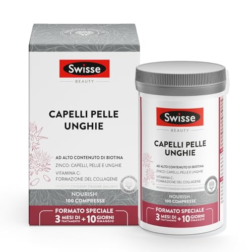 SWISSE Capelli Pelle Unghie - Integratori per Capelli, Pelle e...