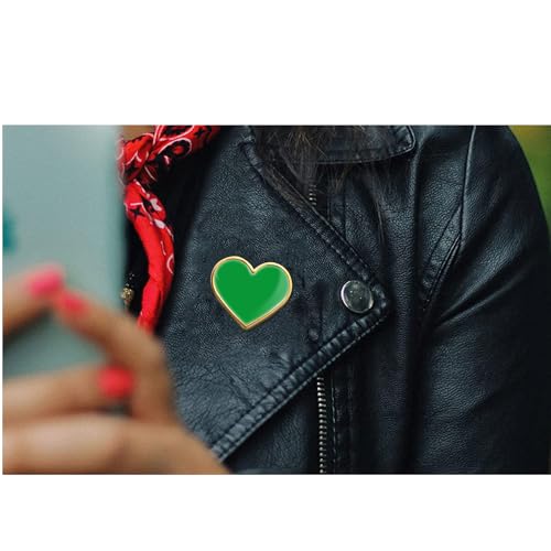 Image of 12 /25 /50 /100Pcs Multicolor Heart Love Lapel Pins Bulk - Metal Heart Health Brooch Badge For Men Women Clothes Bags Hats