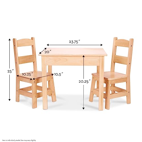 Melissa & Doug 2427 Solid Wood Table And 2 Chairs Set thumb #3