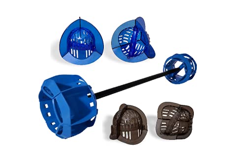 AquaLogix Men's Aquatic Exercise Equipment Bundle | Aquatic Barbell & Dumbbell Set | Water Resistance | Ben Bruno Training Guide