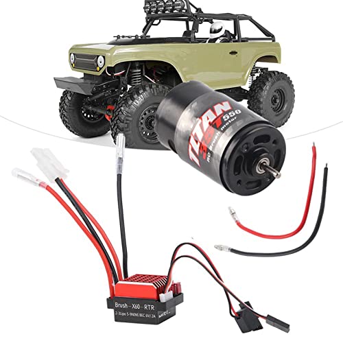 ESC RC Brushed Motor, 360A Brushed Electronic Speed Controller + 550 Brushed Motor 1:10 RC Car Upgrade Spare Part(35T) - Image 2