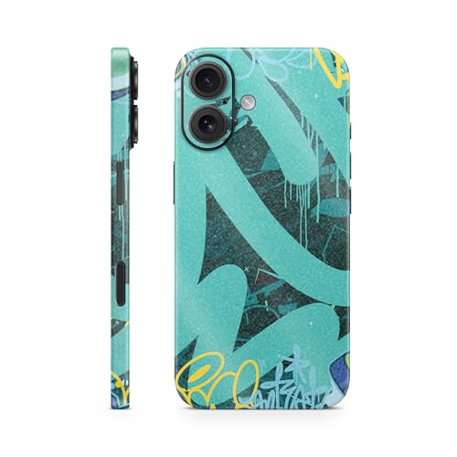 MightySkins - Funda protectora de vinilo 3M con purpurina brillante compatible con Apple iPhone 16, fácil de aplicar, fabricada en Estados Unidos por MightySkins