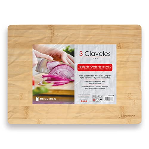 TABLA DE CORTE BAMBU 40CM X 30CM X 2CM 3C - imagen 3