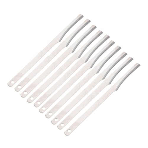 TOPPERFUN Edelstahl Fußschaber 10 Stück Multifunktionaler Nagelhautschieber Mit Abgestorbene Hautfeile Für Pediküre Und Fußpflege Tragbar Für Hand Und Fußanwendung