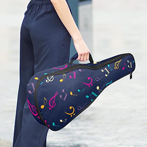 Sac de transport coloré pour ukulélé soprano concert ténor avec des notes de musique et des clefs avec bretelles… - Les Beatles, Paul McCartney, John Lennon, RIngo Starr, George Harrison Sac de transport coloré pour ukulélé soprano concert ténor avec des notes de musique et des clefs avec bretelles… – Image 7