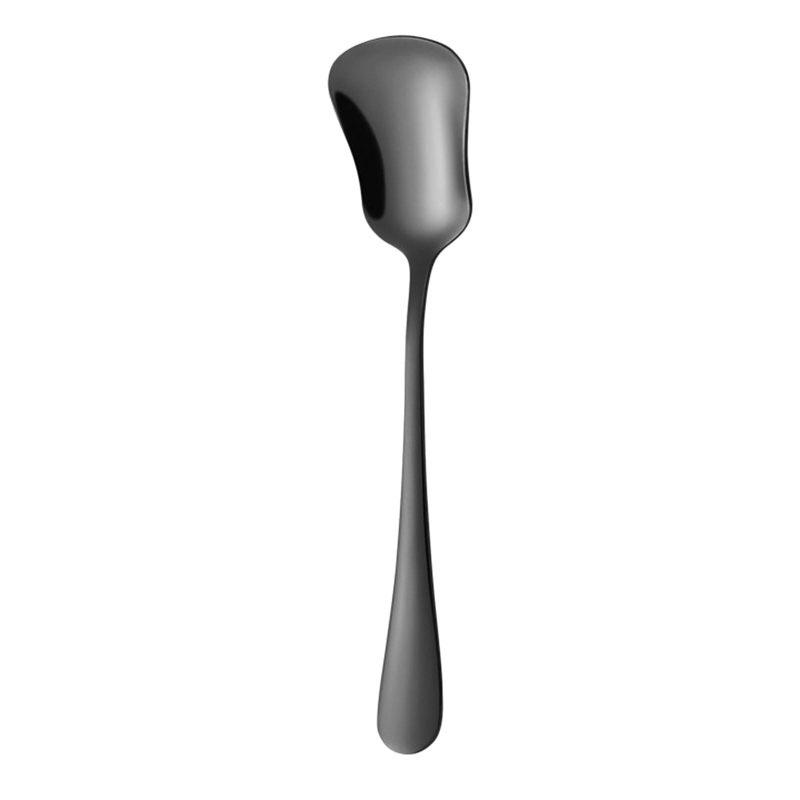 BWANGIAO Premium Stainless Steel Dessert Spoon With Unique Gourd Shape Head Small Shovel Spoon For Ice Cream Coffee And Yogurts