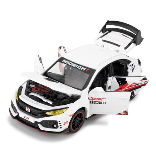 WAKAKAC Auto Diecast 1:32 Modelo Type-R con Luz y Sonido miniatura 1