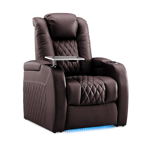 Image of Weilianda Home Theater Seating, Top Grain Leather Movie Theater Chair