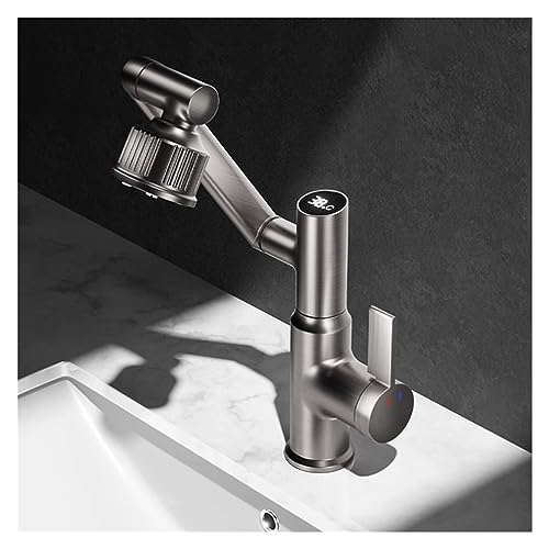 Robinet de bassin 4 modes avec pulvérisateur eau chaude et froide - 3